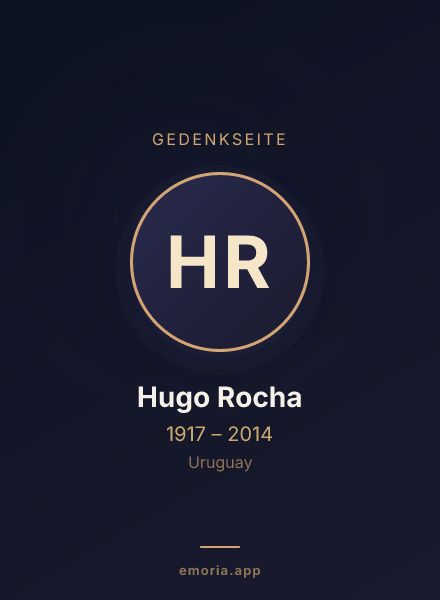 Gedenkportrait von Hugo Rocha
