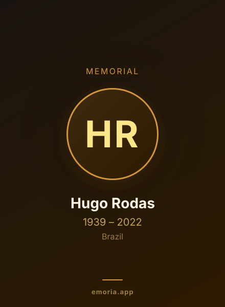 Memorial portrait of Hugo Rodas