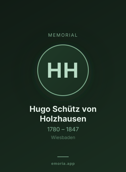 Memorial portrait of Hugo Schütz von Holzhausen