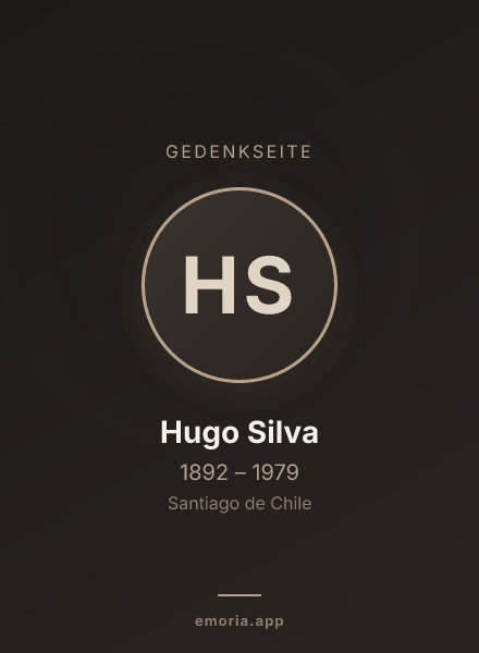 Gedenkportrait von Hugo Silva
