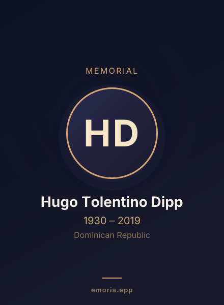 Memorial portrait of Hugo Tolentino Dipp