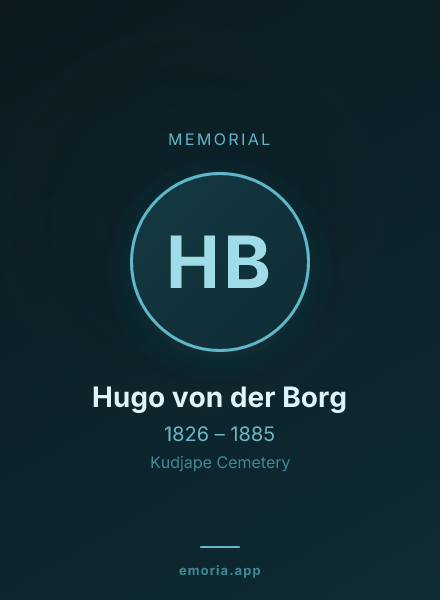 Memorial portrait of Hugo von der Borg