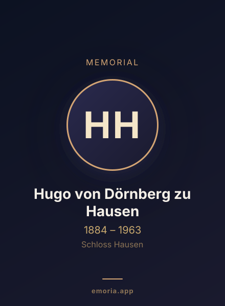 Memorial portrait of Hugo von Dörnberg zu Hausen