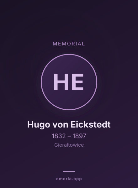 Memorial portrait of Hugo von Eickstedt