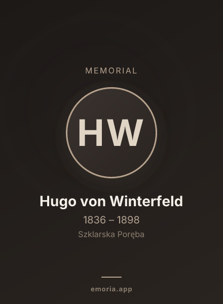 Memorial portrait of Hugo von Winterfeld