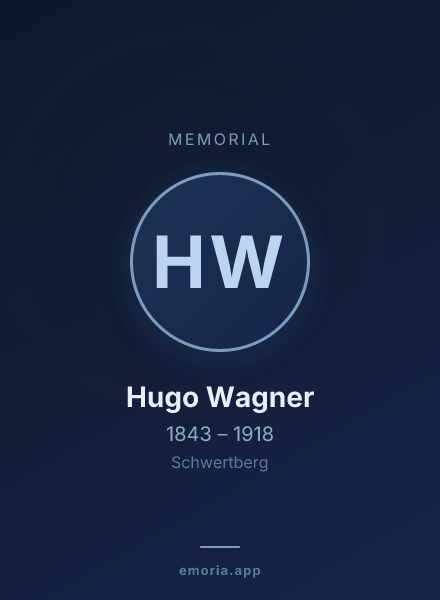 Memorial portrait of Hugo Wagner