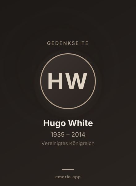 Gedenkportrait von Hugo White