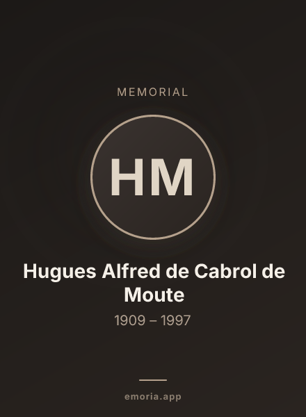 Memorial portrait of Hugues Alfred de Cabrol de Moute