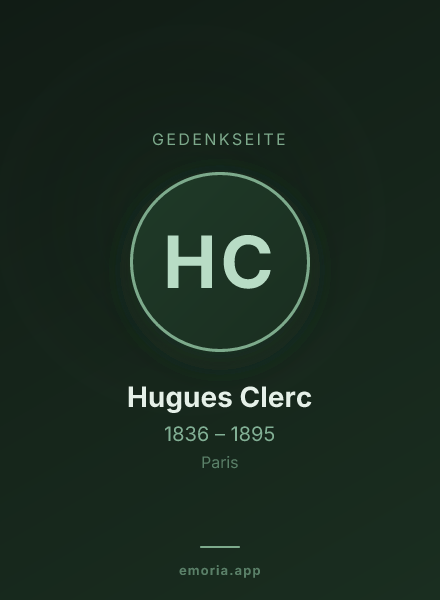 Gedenkportrait von Hugues Clerc