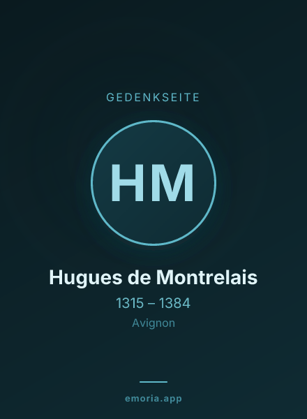 Gedenkportrait von Hugues de Montrelais