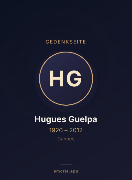 Gedenkportrait von Hugues Guelpa