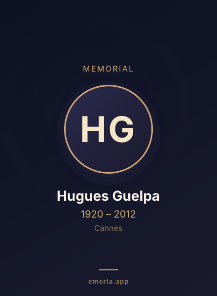 Memorial portrait of Hugues Guelpa