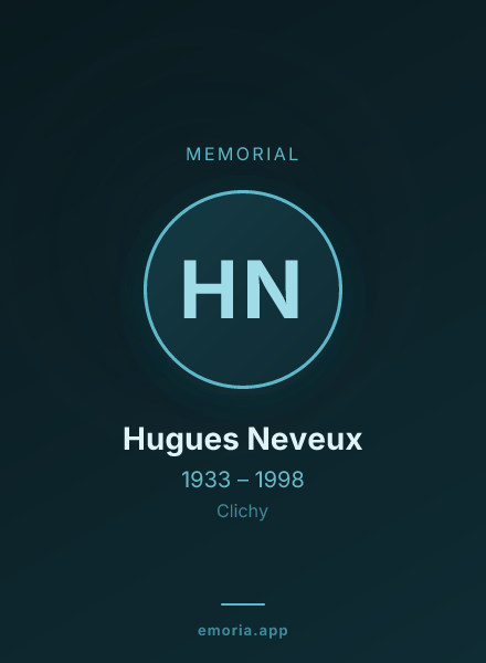Memorial portrait of Hugues Neveux
