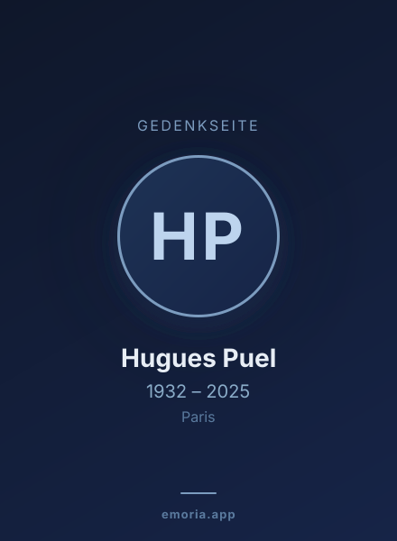 Gedenkportrait von Hugues Puel