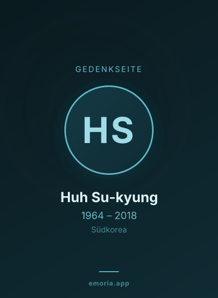 Gedenkportrait von Huh Su-kyung