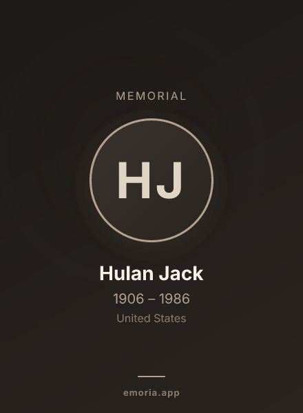 Memorial portrait of Hulan Jack