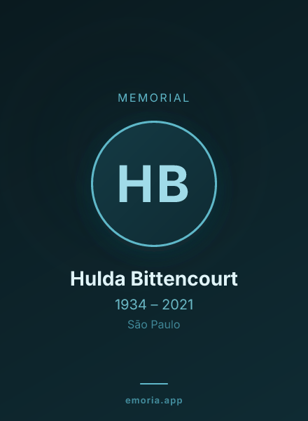 Memorial portrait of Hulda Bittencourt