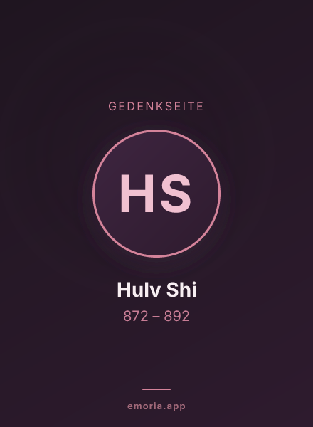 Gedenkportrait von Hulv Shi