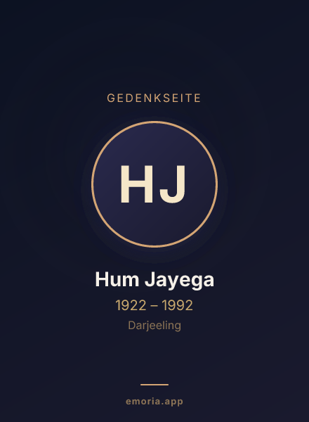 Gedenkportrait von Hum Jayega