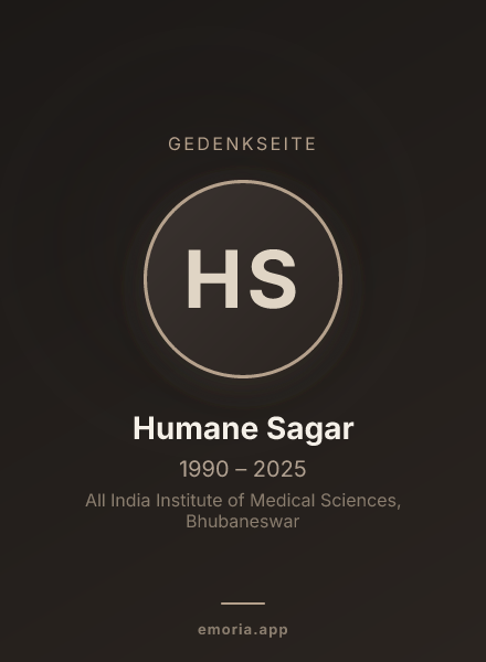 Gedenkportrait von Humane Sagar