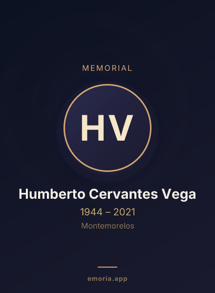 Memorial portrait of Humberto Cervantes Vega