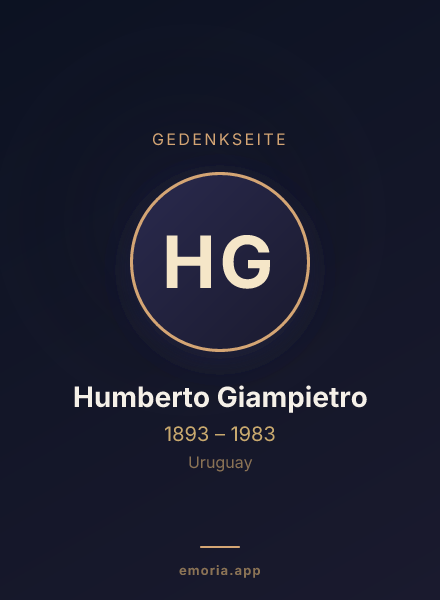 Gedenkportrait von Humberto Giampietro