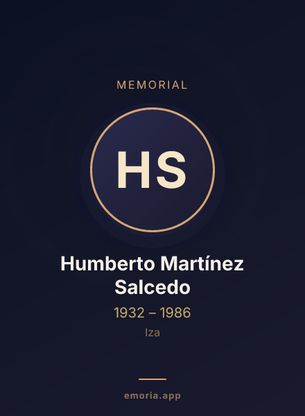 Memorial portrait of Humberto Martínez Salcedo