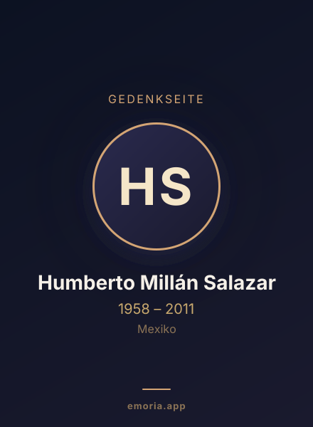 Gedenkportrait von Humberto Millán Salazar
