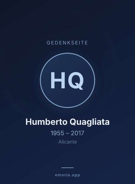Gedenkportrait von Humberto Quagliata