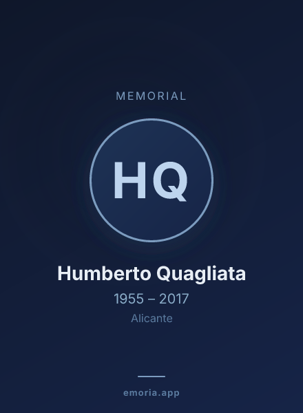 Memorial portrait of Humberto Quagliata
