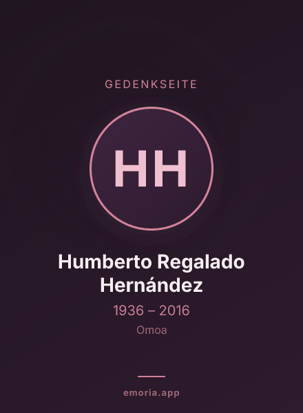 Gedenkportrait von Humberto Regalado Hernández