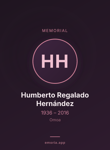 Memorial portrait of Humberto Regalado Hernández