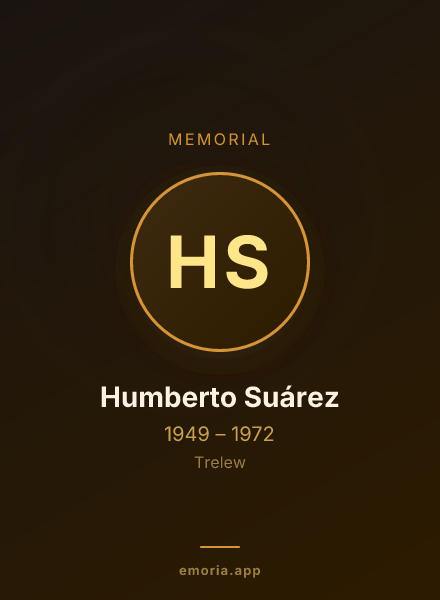 Memorial portrait of Humberto Suárez