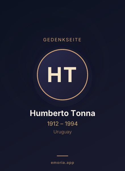 Gedenkportrait von Humberto Tonna