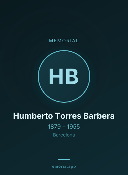 Memorial portrait of Humberto Torres Barbera