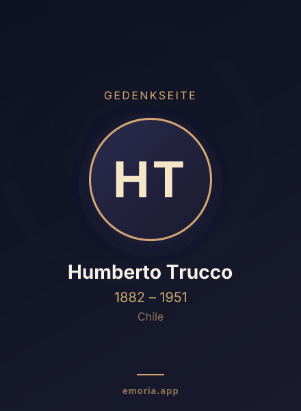 Gedenkportrait von Humberto Trucco