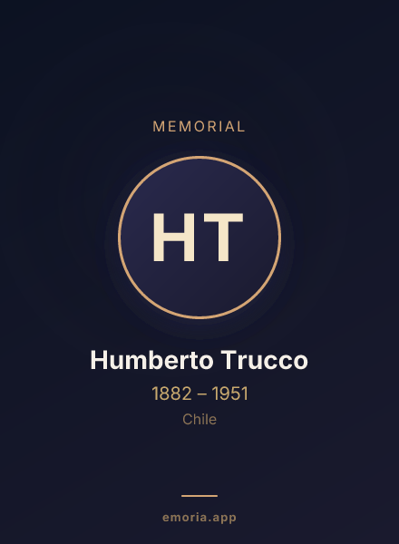 Memorial portrait of Humberto Trucco