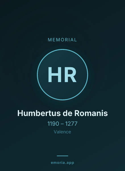 Memorial portrait of Humbertus de Romanis