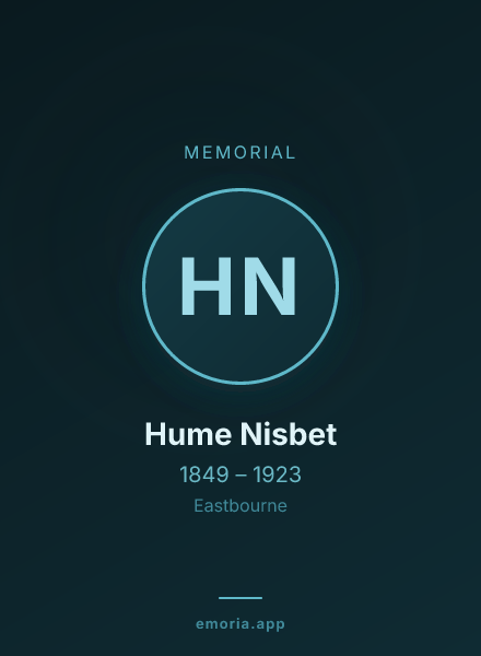 Memorial portrait of Hume Nisbet