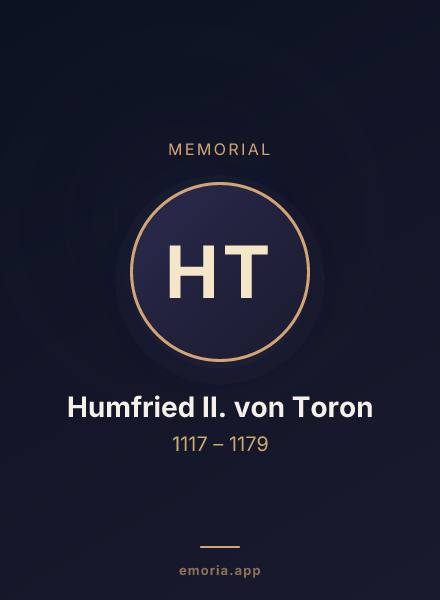 Memorial portrait of Humfried II. von Toron