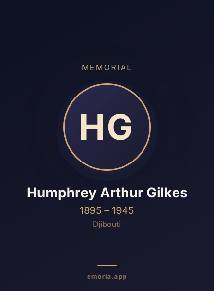 Memorial portrait of Humphrey Arthur Gilkes