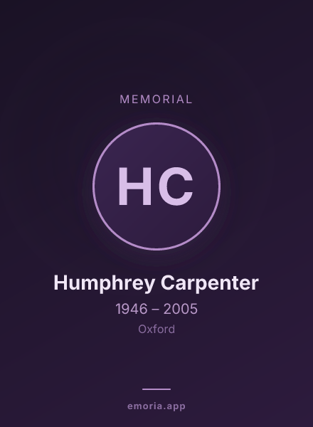 Memorial portrait of Humphrey Carpenter