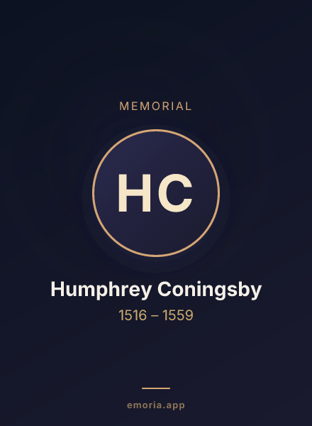 Memorial portrait of Humphrey Coningsby