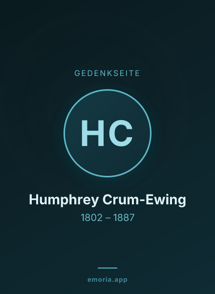 Gedenkportrait von Humphrey Crum-Ewing
