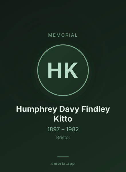 Memorial portrait of Humphrey Davy Findley Kitto