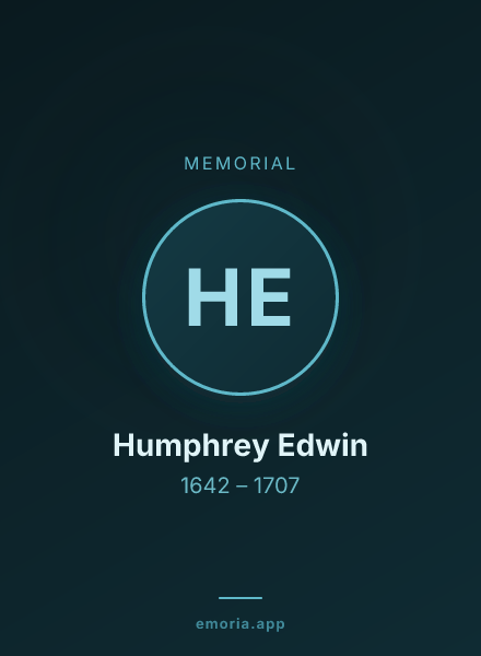 Memorial portrait of Humphrey Edwin