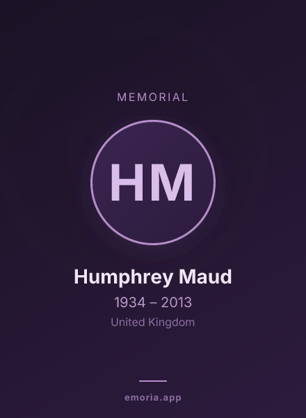 Memorial portrait of Humphrey Maud