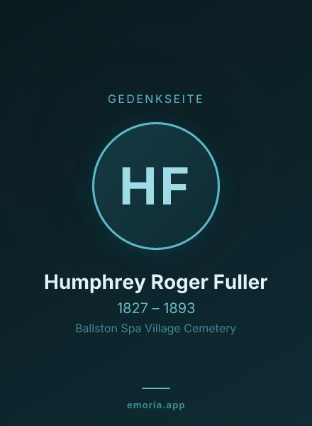 Gedenkportrait von Humphrey Roger Fuller