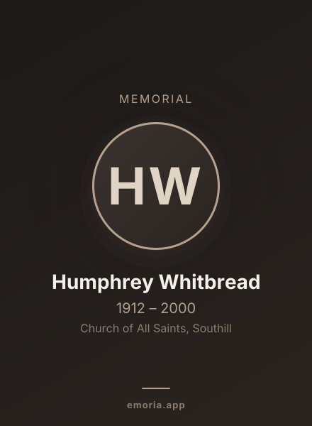 Memorial portrait of Humphrey Whitbread