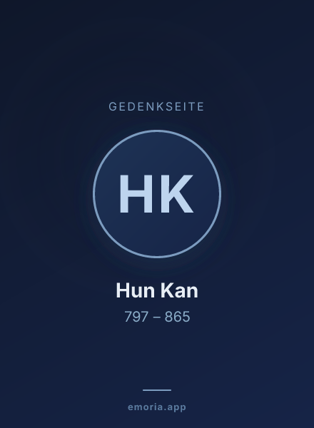Gedenkportrait von Hun Kan